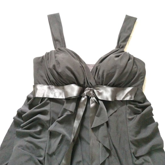 Cache Ruffled Little Black Dress - Picture 2 of 10